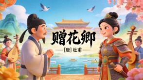 7-00121  《赠花卿》古诗词PPT模板