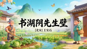 7-00132  《书湖阴先生壁》古诗词PPT模板