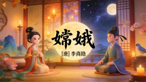 7-00154  《嫦娥》古诗词PPT模板