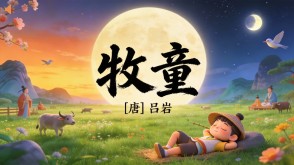 7-00159  《牧童》古诗词PPT模板