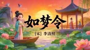 7-00167  《如梦令》古诗词PPT模板