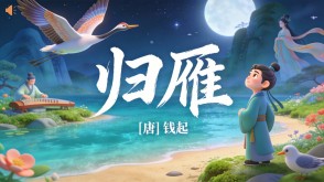 7-00193  《归雁》古诗词PPT模板