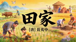 7-00200  《田家》古诗词PPT模板