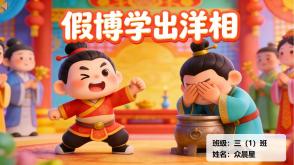 1-000181   中国古代寓言《假博学出洋相》