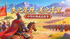 A-0121   《失之毫厘&middot;差之千里》成语故事PPT模板