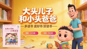 L-0229  《大头儿子和小头爸爸》读书分享PPT模板