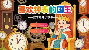 数学故事2-00055  喜欢钟表的国王数学故事PPT模板